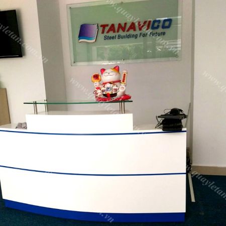 Quầy Lễ Tân Lệch Sơn QLTL S04